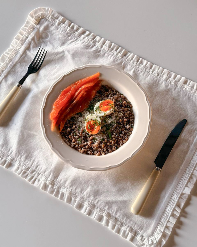 Buckwheat and eggs