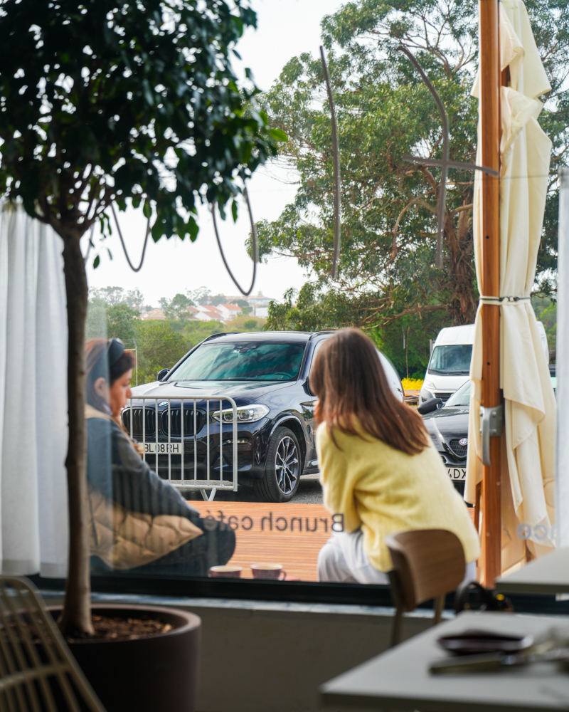 Sunny outdoor terrace
